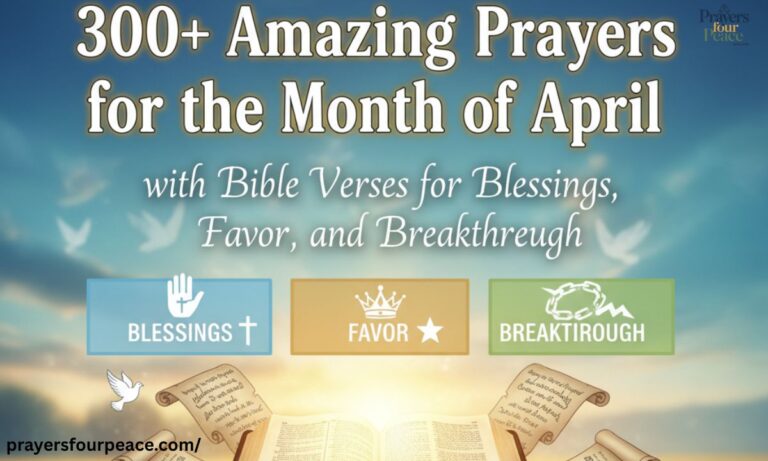 300+ Amazing Prayers for the Month of April with Bible Verses for Blessings, Favor, and Breakthrough