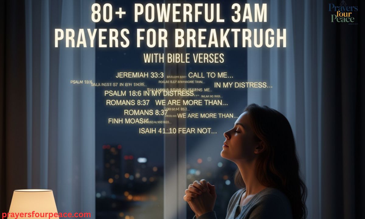 80+ Powerful 3am prayers for breakthrough with Bible Verses