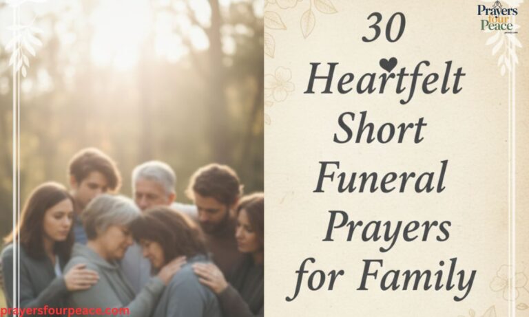 30 Heartfelt Short Funeral Prayers for Family