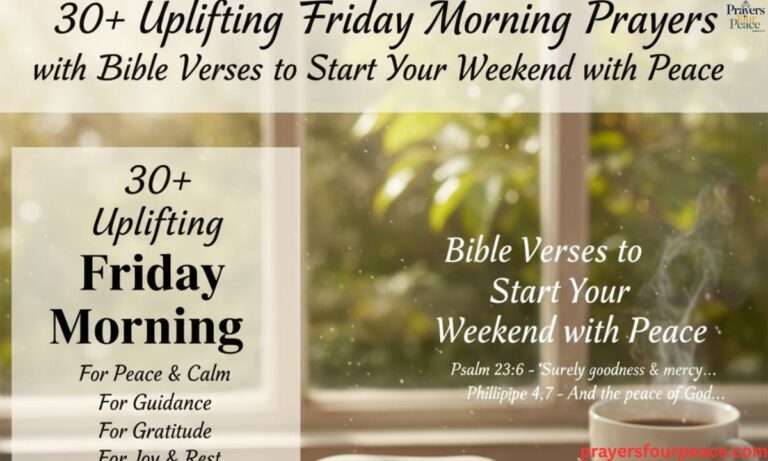 30+ Uplifting Friday Morning Prayers with Bible Verses to Start Your Weekend with Peace