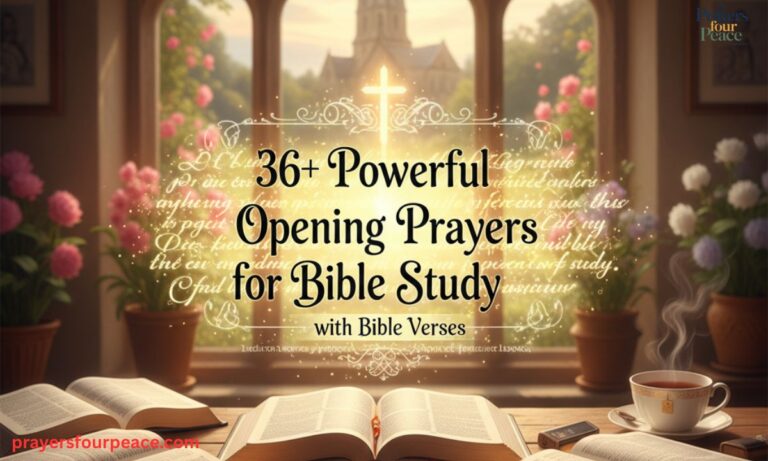 36+ Powerful Opening Prayers for Bible Study with Bible Verses