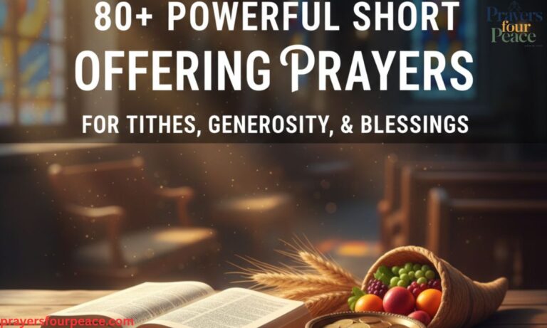 80+ Powerful Short Offering Prayers for Tithes, Generosity, and Blessings