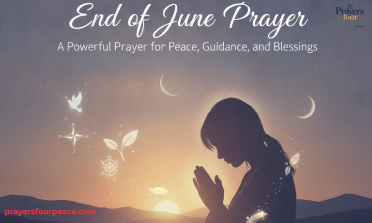 End of June Prayer A Powerful Prayer for Peace, Guidance, and Blessings