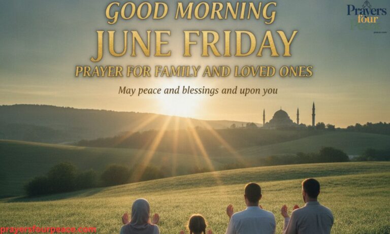 Good Morning June Friday Prayer for Family and Loved Ones