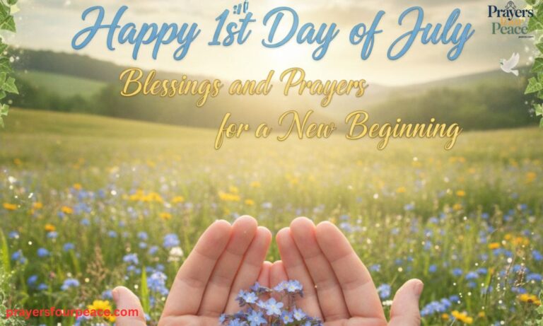 Happy 1st Day of July Blessings and Prayers for a New Beginning