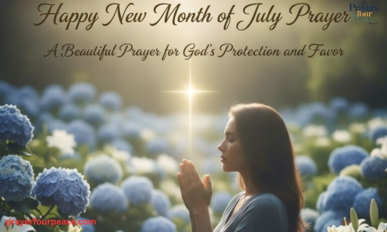 Happy New Month of July Prayer A Beautiful Prayer for God's Protection and Favor
