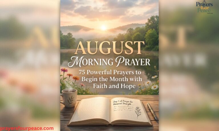 August Morning Prayer 75 Powerful Prayers to Begin the Month with Faith and Hope