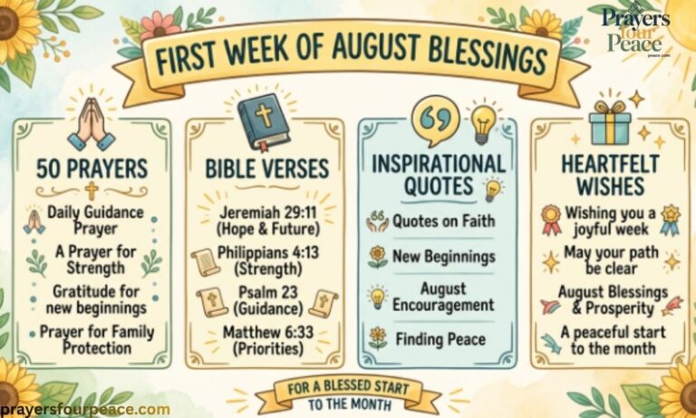 First Week of August Blessings 50 Prayers, Bible Verses, Quotes & Wishes for a Blessed Start