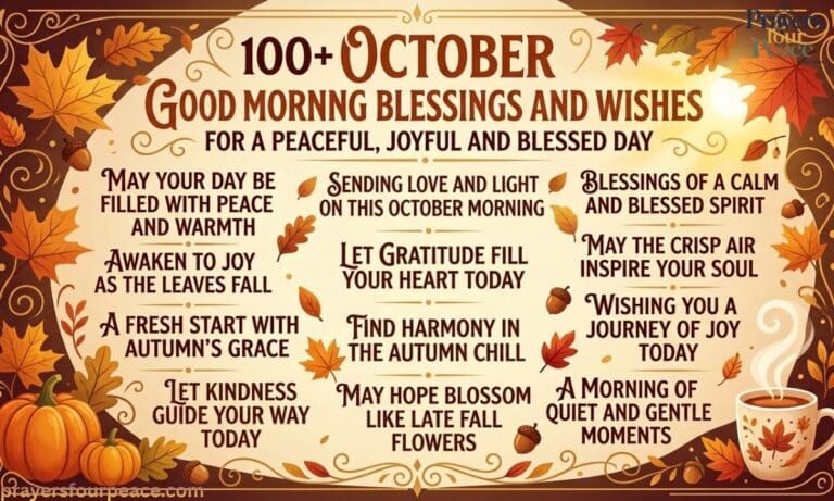 100+ October Good Morning Blessings and Wishes for a Peaceful, Joyful, and Blessed Day