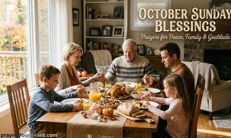 100+ October Sunday Blessings and Prayers for Peace, Family, Happiness, and God's Favor