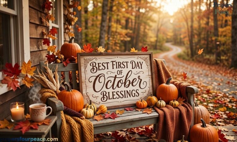 Best First Day of October Blessings for Peace, Happiness, Success, and New Beginnings