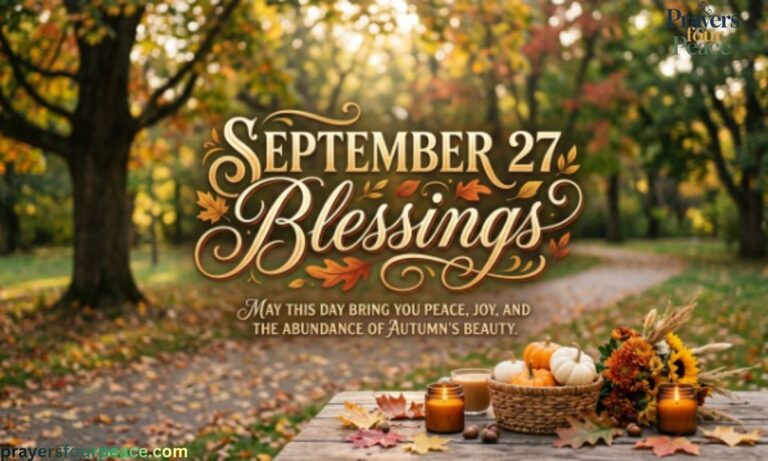 September 27 Blessings