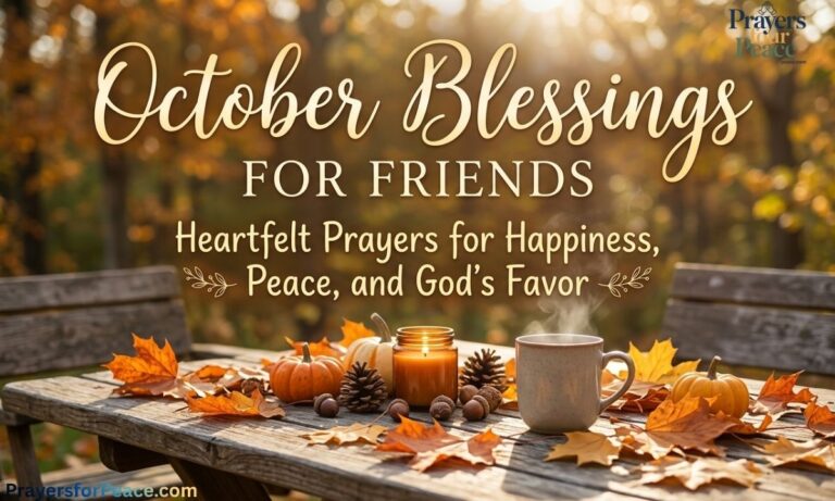 October Blessings for Friends Heartfelt Prayers for Happiness, Peace, and God’s Favor