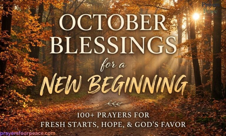 October Blessings for a New Beginning: 100+ Prayers for Fresh Starts, Hope, and God's Favor